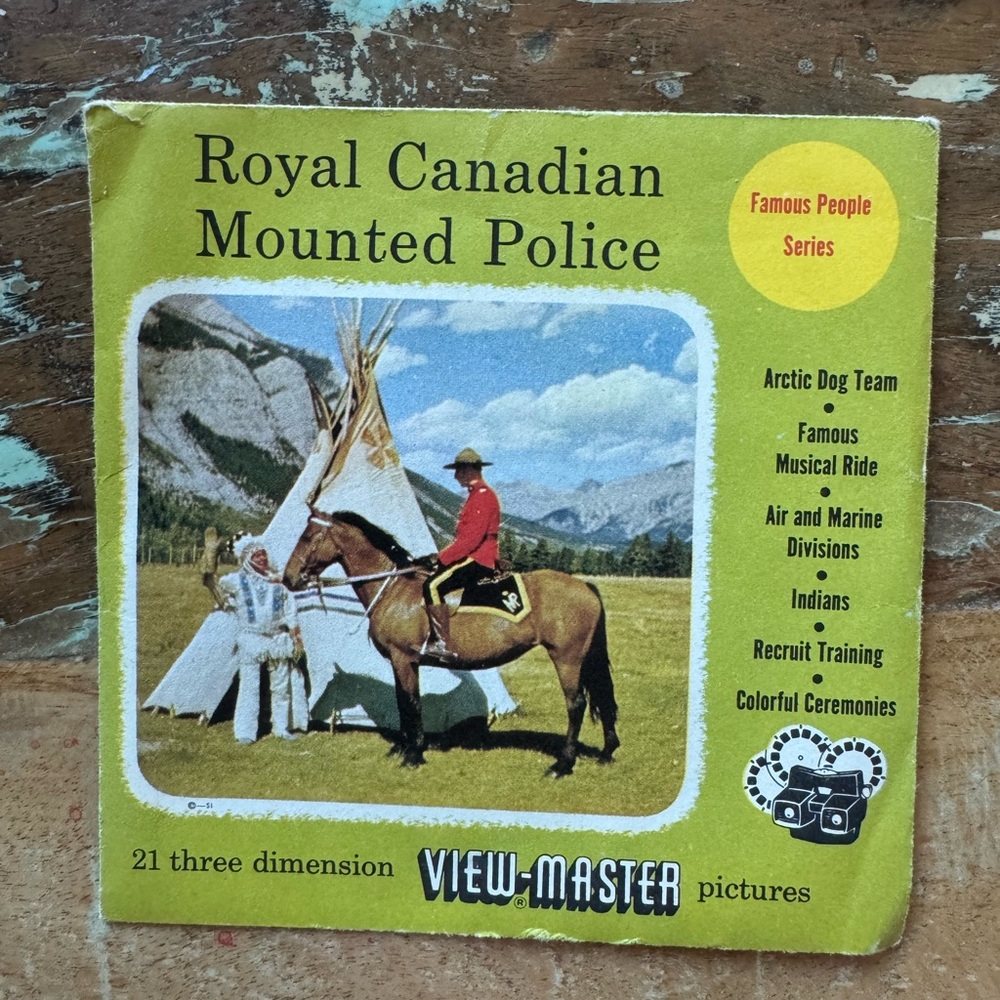 View-Master Royal Canadian Mounted Police Discs